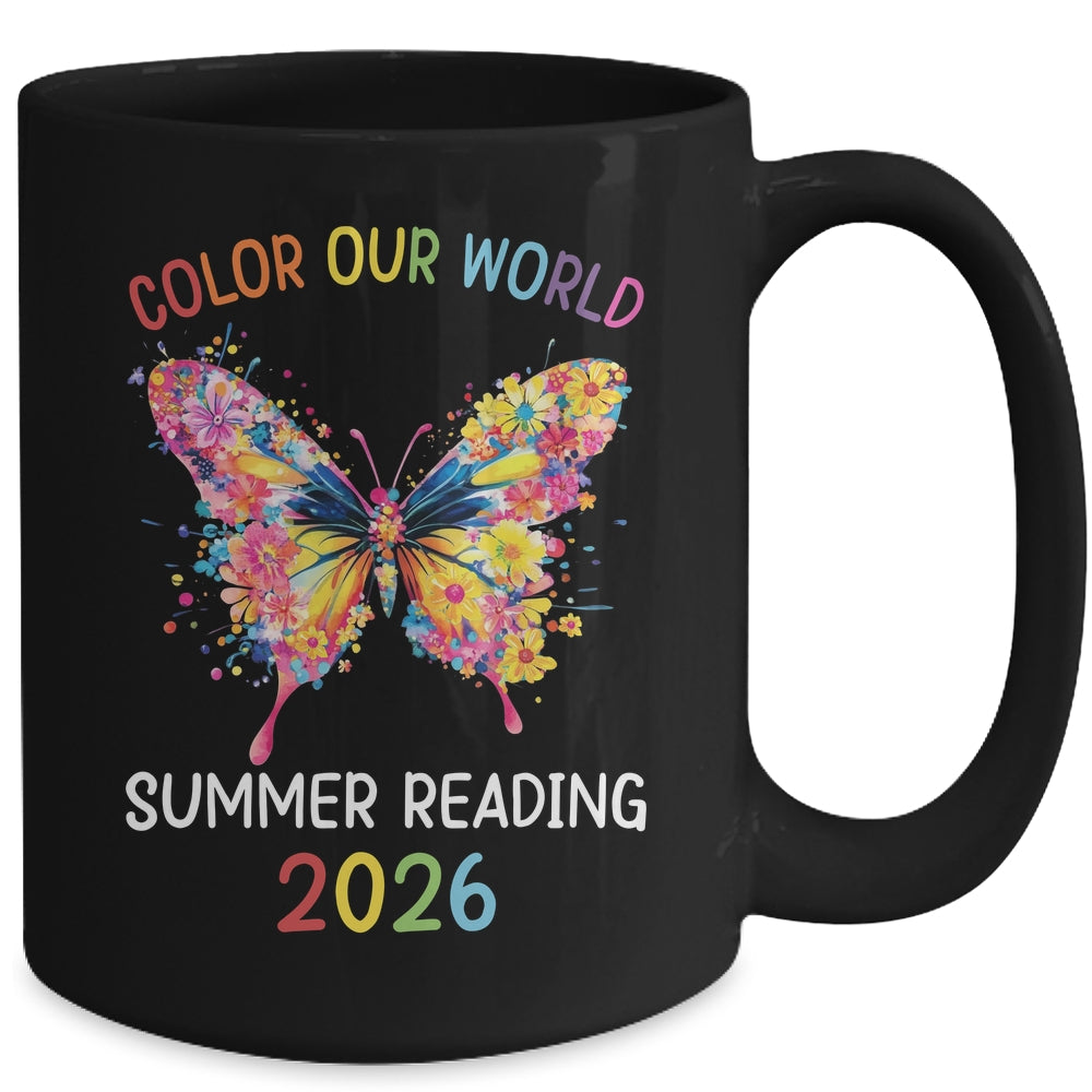 Color Our World Summer Reading Program 2026 Butterfly Mug | siriusteestore