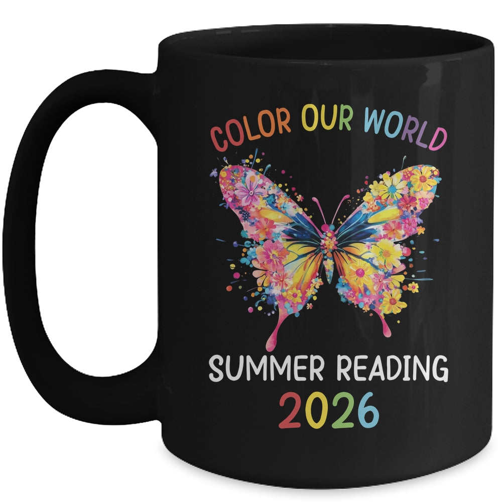 Color Our World Summer Reading Program 2026 Butterfly Mug | siriusteestore