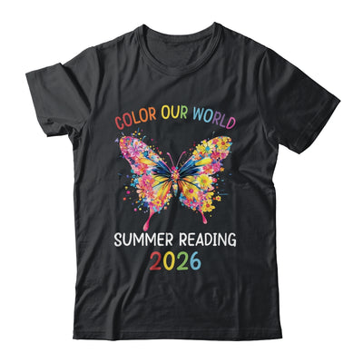 Color Our World Summer Reading Program 2026 Butterfly Shirt & Hoodie | siriusteestore