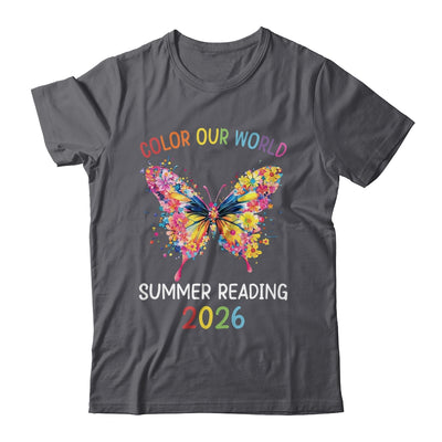 Color Our World Summer Reading Program 2026 Butterfly Shirt & Hoodie | siriusteestore