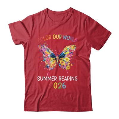 Color Our World Summer Reading Program 2026 Butterfly Shirt & Hoodie | siriusteestore