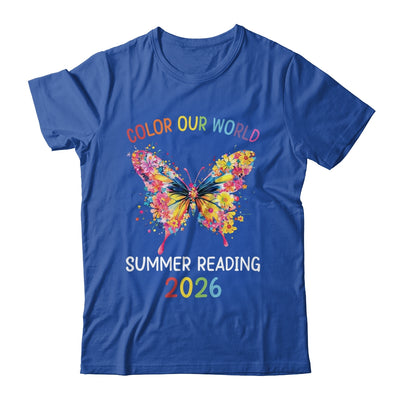 Color Our World Summer Reading Program 2026 Butterfly Shirt & Hoodie | siriusteestore
