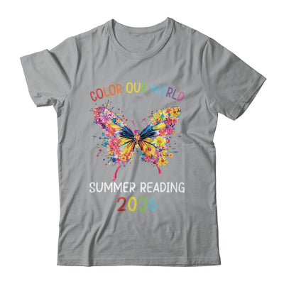 Color Our World Summer Reading Program 2026 Butterfly Shirt & Hoodie | siriusteestore