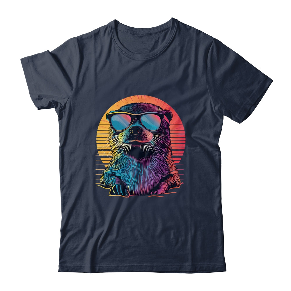 Colorful Art Sunglasses Otter Sea Otters Retro For Men Women Shirt & Tank Top | siriusteestore
