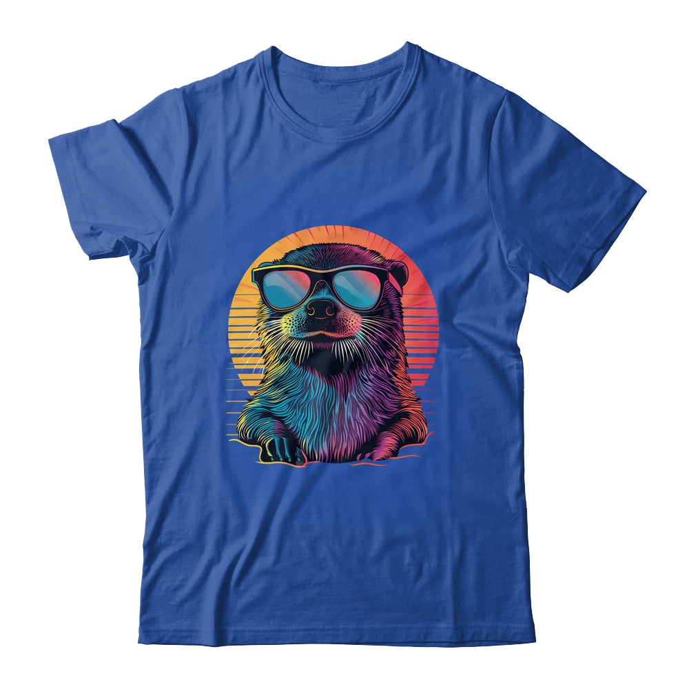 Colorful Art Sunglasses Otter Sea Otters Retro For Men Women Shirt & Tank Top | siriusteestore