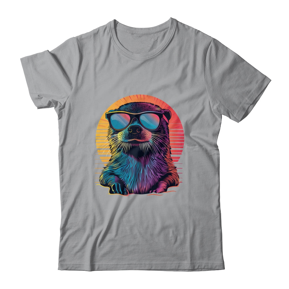 Colorful Art Sunglasses Otter Sea Otters Retro For Men Women Shirt & Tank Top | siriusteestore