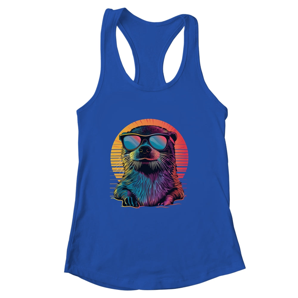 Colorful Art Sunglasses Otter Sea Otters Retro For Men Women Shirt & Tank Top | siriusteestore