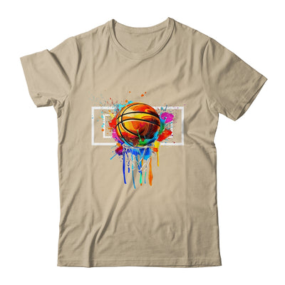 Colorful Basketball Hoop Net Tie Dye Color Splash Shirt & Tank Top | siriusteestore