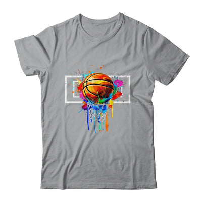 Colorful Basketball Hoop Net Tie Dye Color Splash Shirt & Tank Top | siriusteestore