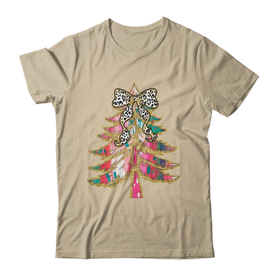 Colorful Bright Christmas Tree Coquette Bow Dalmatian Dots Shirt & Sweatshirt | siriusteestore