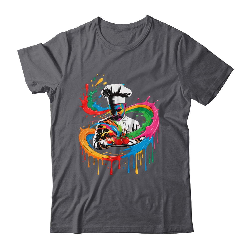 Colorful Chef Design With Splash Art Kitchen Cooking Lovers Shirt & Hoodie | siriusteestore
