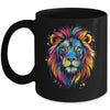 Colorful Lion Spirit Animal Multicolor Art Leo Lion Graphic Mug | siriusteestore