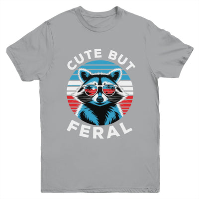 Colorful Racoon With Sunglasses Racoon Funny 4th Of July Youth Shirt | siriusteestore