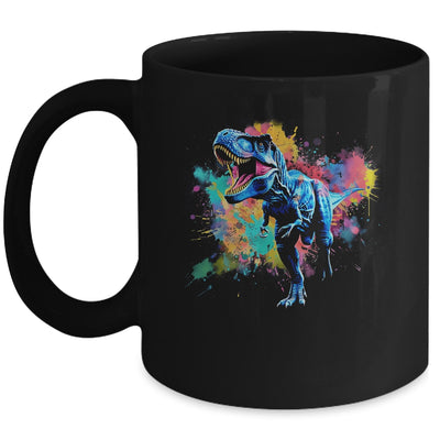Colorful Retro Dinosaur T-Rex For Men Kids Women Funny Mug | siriusteestore