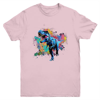 Colorful Retro Dinosaur T-Rex For Men Kids Women Funny Youth Shirt | siriusteestore