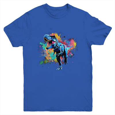 Colorful Retro Dinosaur T-Rex For Men Kids Women Funny Youth Shirt | siriusteestore