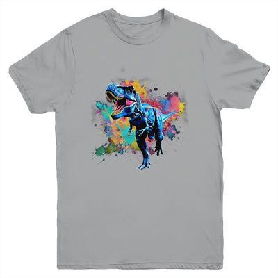 Colorful Retro Dinosaur T-Rex For Men Kids Women Funny Youth Shirt | siriusteestore