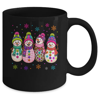 Colorful Retro Snowman Christmas Cute Snowmen Holiday Winter Mug | siriusteestore