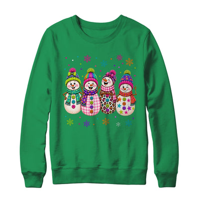 Colorful Retro Snowman Christmas Cute Snowmen Holiday Winter Shirt & Sweatshirt | siriusteestore