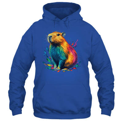 Colorful Watercolor Capybara Art Design For Men Women Kids Shirt & Tank Top | siriusteestore