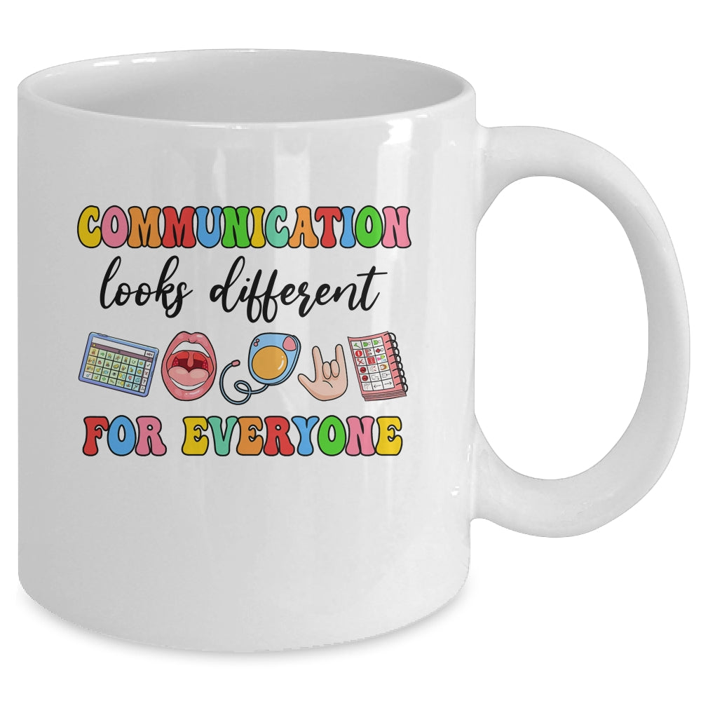 Communication Looks Different For Everyone Speech Therapy Mug | siriusteestore