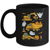 Construction Vehicle Halloween Crane Truck Pumpkin Boys Kids Mug | siriusteestore