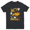Construction Vehicle Halloween Crane Truck Pumpkin Boys Kids Youth Shirt | siriusteestore