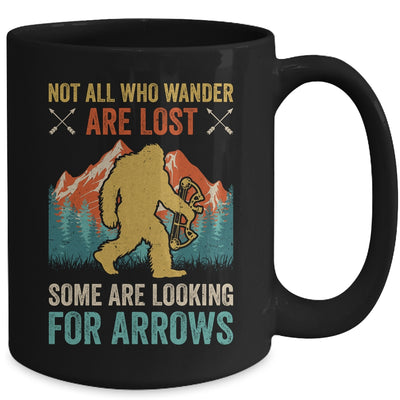 Cool Archery Men Women Bigfoot Not All Who Wander Are Lost Mug | siriusteestore