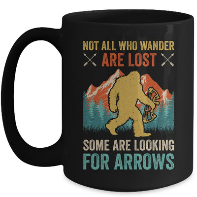 Cool Archery Men Women Bigfoot Not All Who Wander Are Lost Mug | siriusteestore