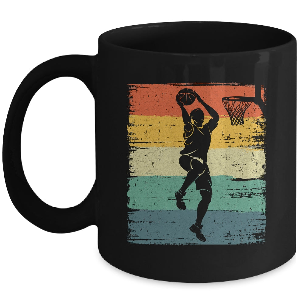 Cool Basketball Art For Men Women Vintage Basketball Player Mug | siriusteestore