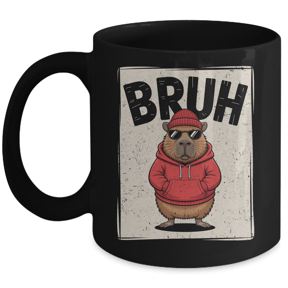 Cool Bruh Capybara Men Women Boys Teens Funny Capybara Mug | siriusteestore