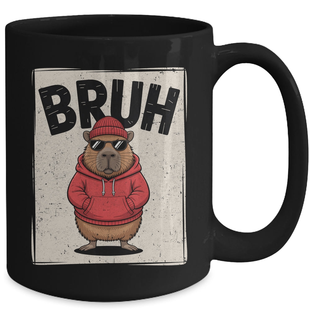 Cool Bruh Capybara Men Women Boys Teens Funny Capybara Mug | siriusteestore