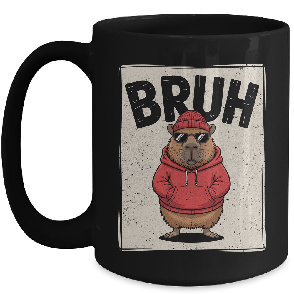 Cool Bruh Capybara Men Women Boys Teens Funny Capybara Mug | siriusteestore