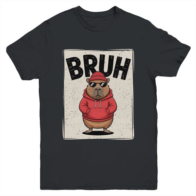 Cool Bruh Capybara Men Women Boys Teens Funny Capybara Youth Shirt | siriusteestore