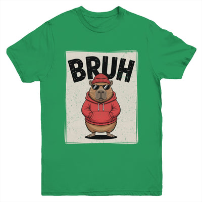 Cool Bruh Capybara Men Women Boys Teens Funny Capybara Youth Shirt | siriusteestore