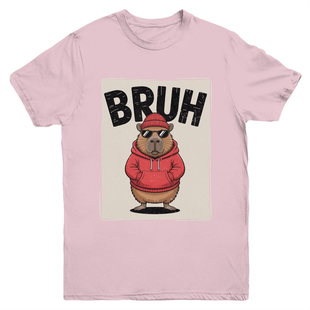 Cool Bruh Capybara Men Women Boys Teens Funny Capybara Youth Shirt | siriusteestore