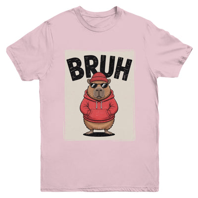 Cool Bruh Capybara Men Women Boys Teens Funny Capybara Youth Shirt | siriusteestore
