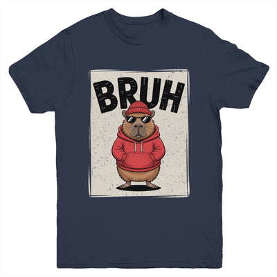 Cool Bruh Capybara Men Women Boys Teens Funny Capybara Youth Shirt | siriusteestore