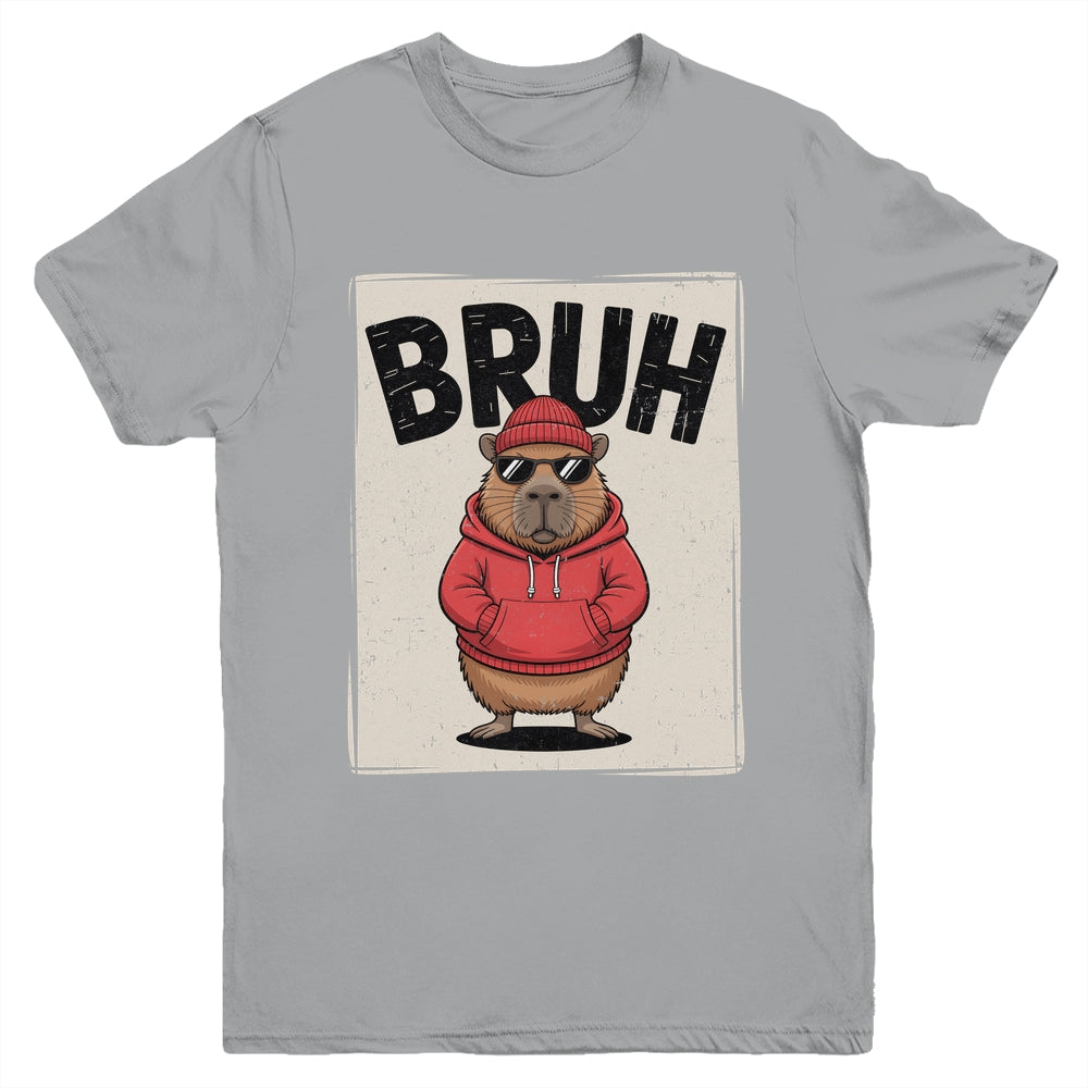 Cool Bruh Capybara Men Women Boys Teens Funny Capybara Youth Shirt | siriusteestore