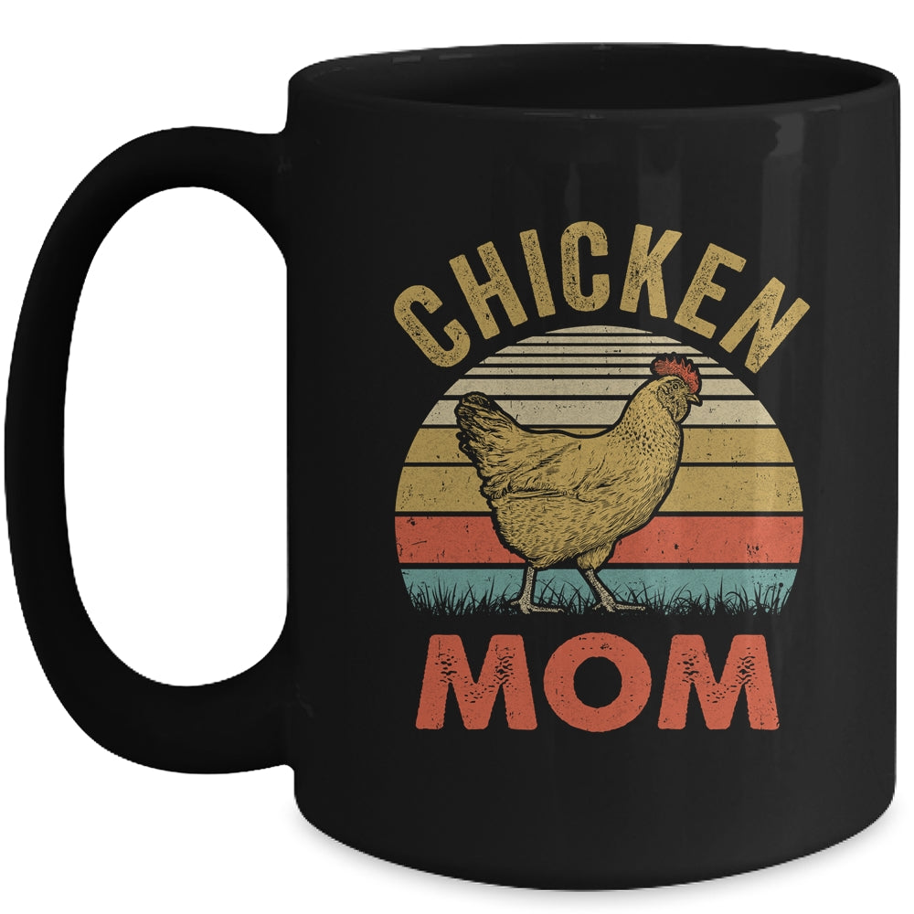 Cool Chicken Mom For Men Mothers Day Hen Chicken Farmer Mug | siriusteestore