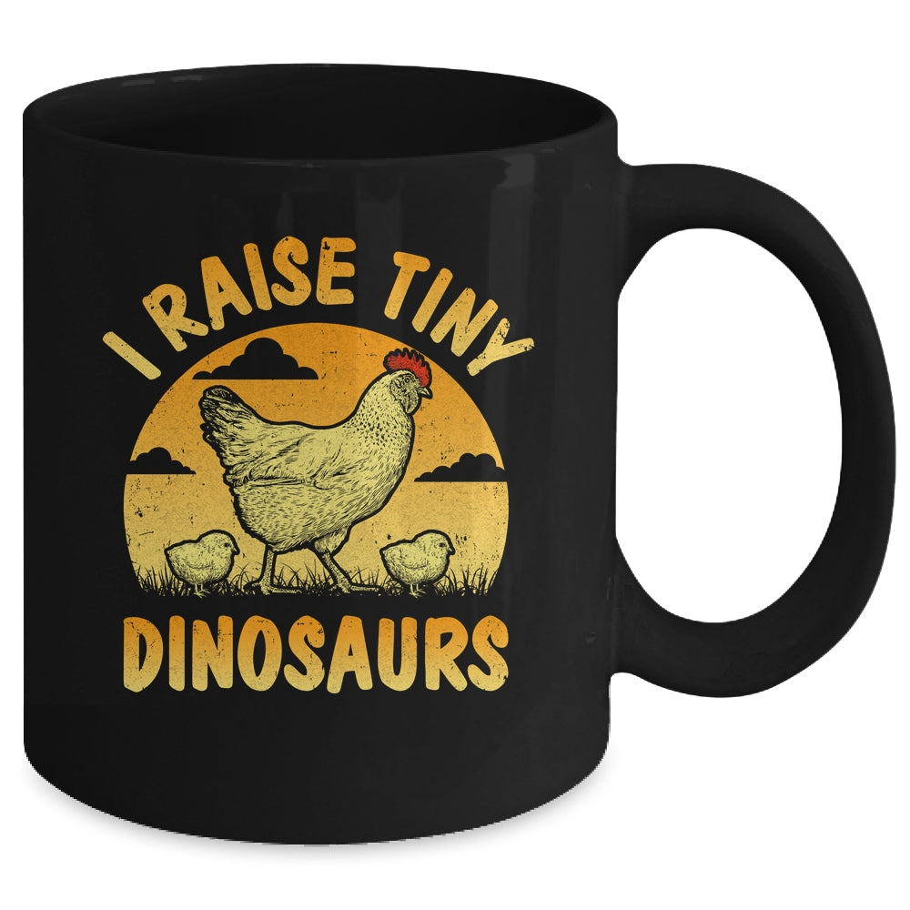 Cool Dinosaurs Chicken Design Men Women Farm Lover Chicken Mug | siriusteestore