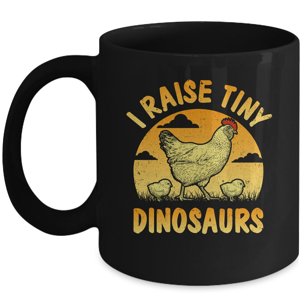 Cool Dinosaurs Chicken Design Men Women Farm Lover Chicken Mug | siriusteestore