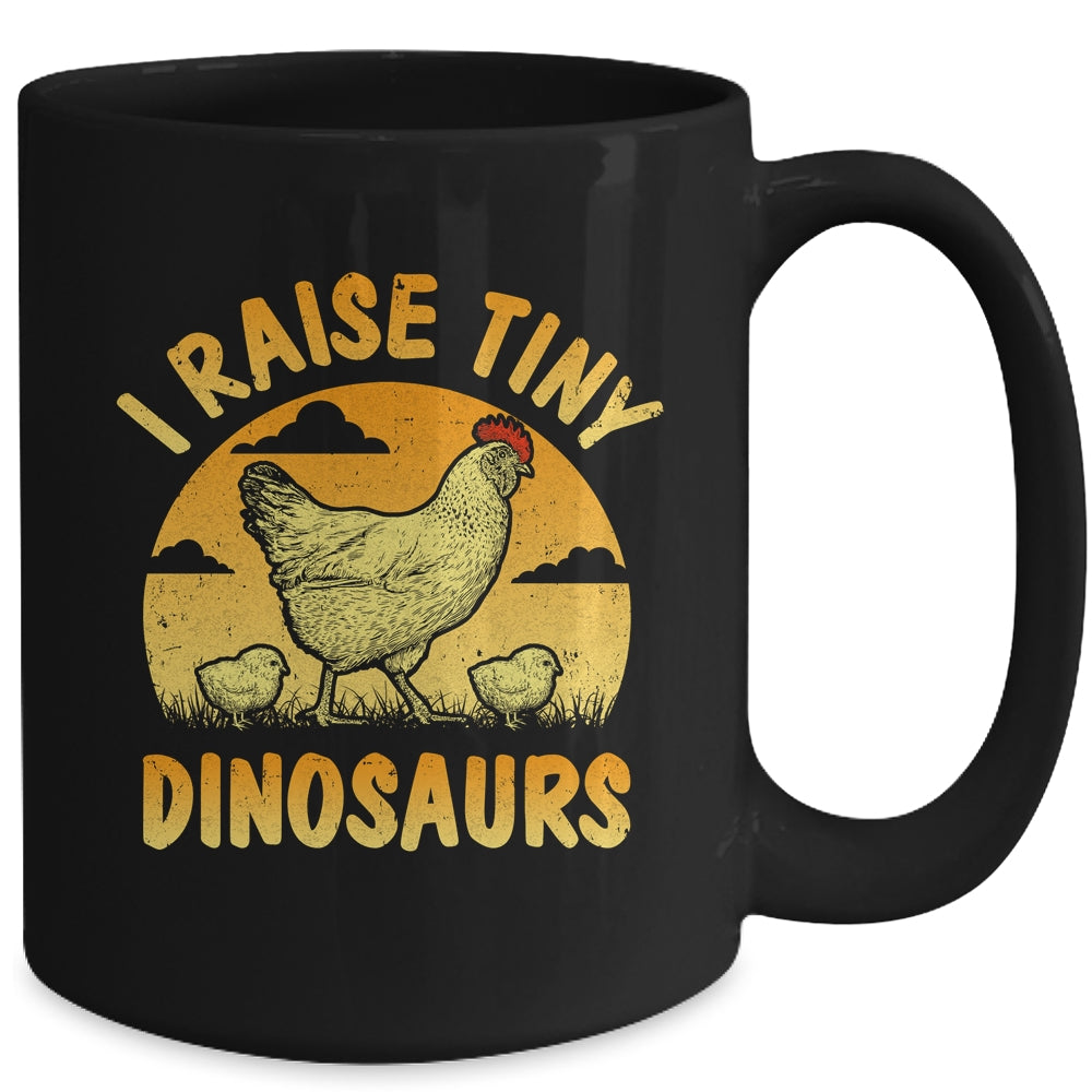 Cool Dinosaurs Chicken Design Men Women Farm Lover Chicken Mug | siriusteestore