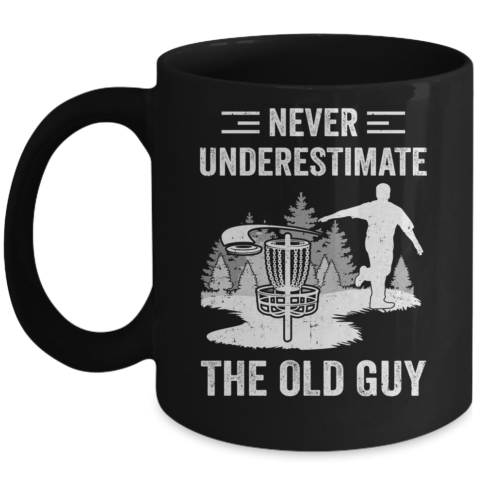 Cool Disc Golf For Men Dad Grandpa Old Guy Disc Golf Player Mug | siriusteestore