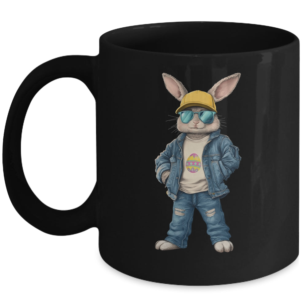 Cool Easter Bunny With Sunglasses For Boys Teens Men Outfit Mug | siriusteestore