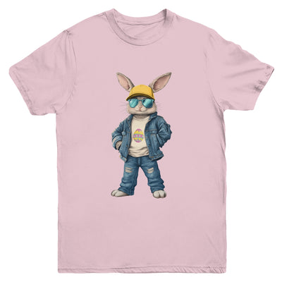 Cool Easter Bunny With Sunglasses For Boys Teens Men Outfit Youth Shirt | siriusteestore