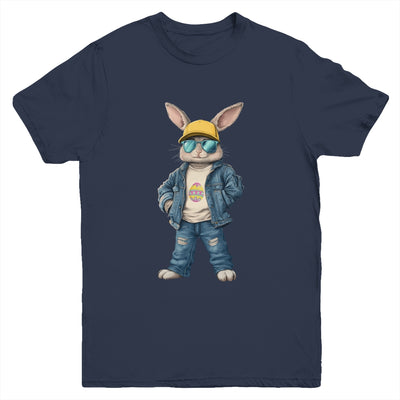 Cool Easter Bunny With Sunglasses For Boys Teens Men Outfit Youth Shirt | siriusteestore
