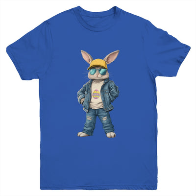 Cool Easter Bunny With Sunglasses For Boys Teens Men Outfit Youth Shirt | siriusteestore