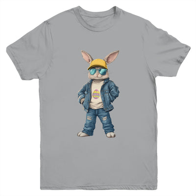 Cool Easter Bunny With Sunglasses For Boys Teens Men Outfit Youth Shirt | siriusteestore