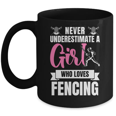 Cool Fencing Art For Women Girls Sports Sword Fencing Mug | siriusteestore